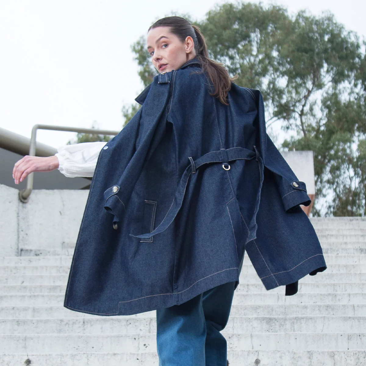 Abrigo Denim Regular Shadow