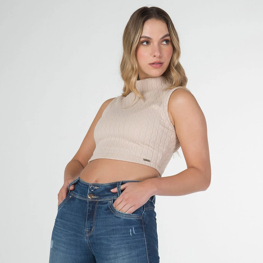 Crop Top Manga Sisa Tall
