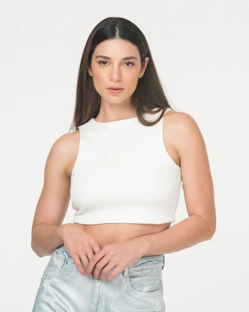 Blusa Crop Manga Sisa Lula