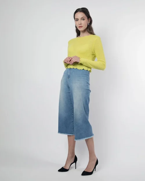 Blusa Crop Unicolor Chesnut