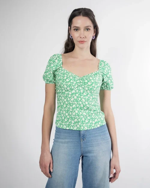 Blusa Manga Corta Tulips
