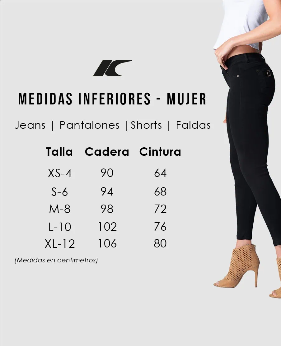 Guía de tallas - Mujer Inferior