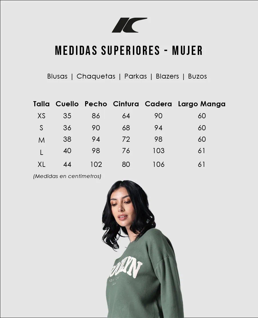 Guía de tallas - Mujer Superior